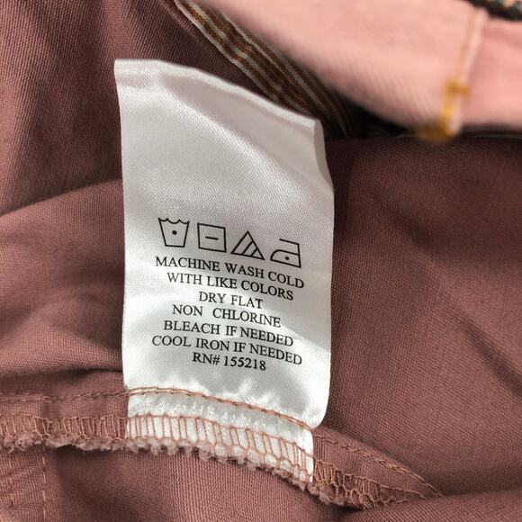 Wildfang The Essential Short Sleeve Coveralls Full Zip Unisex Mauve Coverall 2XL - Picture 11 of 12